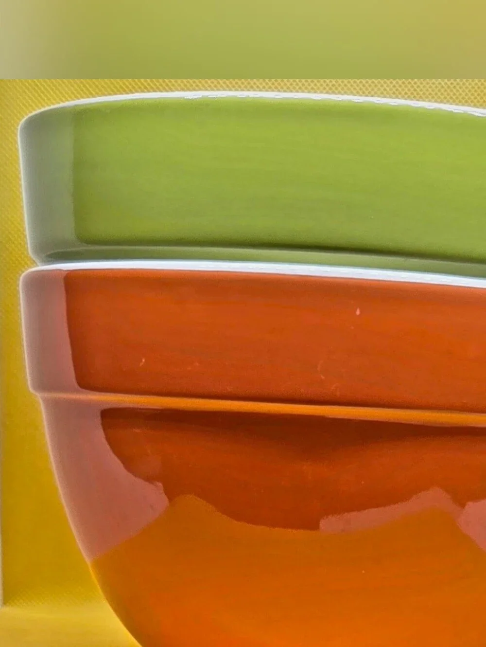 Tabletops Gallery Cilkection Orange Ceramic Mixinf Bowl 7